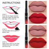 Picture of evpct 6Pcs Dark Red Mauve Purple Plum Matte Lip Stain Lip Liner and Lipstick Set Long Lasting Waterproof labiales matte mate larga duracion listip 24 hours a prueba de agua mate 24 horas originales