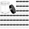 Picture of 36 Pack 8 OZ(240ML) Plastic Jars Round Clear Cosmetic Container Jars with Lids, Eternal Moment Plastic Slime Jars for Lotion, Cream, Ointments, Makeup, Eye shadow, Samples, Pot, Travel Storage