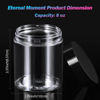 Picture of 36 Pack 8 OZ(240ML) Plastic Jars Round Clear Cosmetic Container Jars with Lids, Eternal Moment Plastic Slime Jars for Lotion, Cream, Ointments, Makeup, Eye shadow, Samples, Pot, Travel Storage