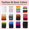 Picture of ADRIONE Velvet Hair Scrunchies - 60 Pack for Women, Girls, and Kids - Bulk Scrunchies Hair Ties No Damage Scrunchy Hair Bands Ponytail Holders for Thick, Curly, Thin, Fine Hair