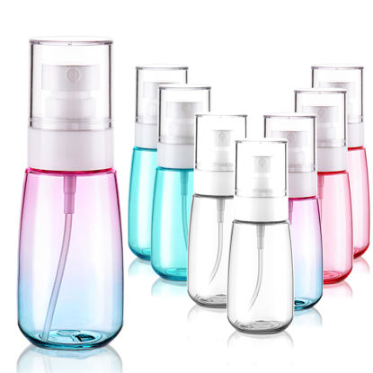 Picture of Cosywell Fine Mist Spray Bottles TSA Approved 2oz 60ml 8 Pack Leak Proof Travel Spray Bottle Empty Small Spray Bottles for Perfume Essential Oils Toners Rose Water Cosmetics (8PCS-4Colors)