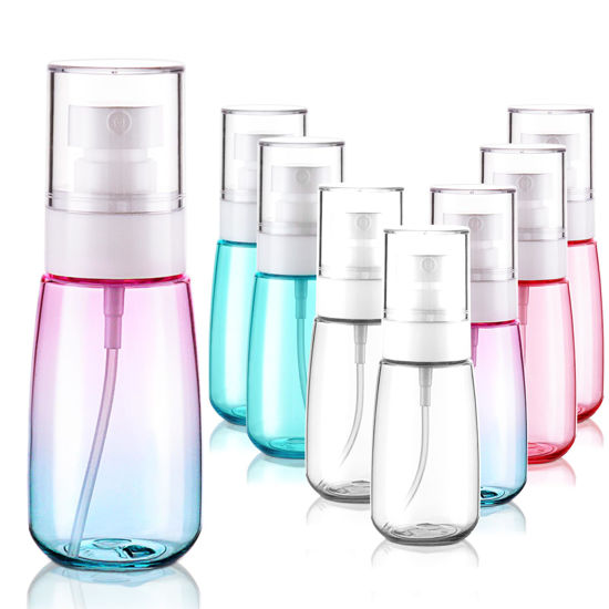Picture of Cosywell Fine Mist Spray Bottles TSA Approved 2oz 60ml 8 Pack Leak Proof Travel Spray Bottle Empty Small Spray Bottles for Perfume Essential Oils Toners Rose Water Cosmetics (8PCS-4Colors)