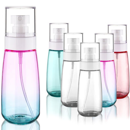 Picture of Cosywell Travel Spray Bottle TSA Approved 3.4oz 100ml 6 Pack Leak Proof Travel Spray Bottle Empty Small Spray Bottles for Perfume Essential Oils Toners Rose Water Cosmetics (6PCS-2PinkBlue2Clear)