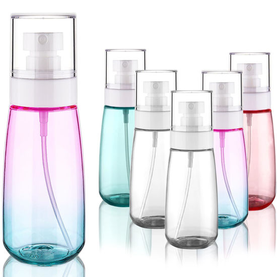 Picture of Cosywell Travel Spray Bottle TSA Approved 3.4oz 100ml 6 Pack Leak Proof Travel Spray Bottle Empty Small Spray Bottles for Perfume Essential Oils Toners Rose Water Cosmetics (6PCS-2PinkBlue2Clear)