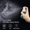 Picture of Cosywell Fine Mist Spray Bottles TSA Approved 2oz 60ml 4 Pack Leak Proof Fine Mist Spray Bottles Empty Plastic Refillable Mist Sprayer for Perfume Essential Oils Toners Rose Water Cosmetics(4Colors)