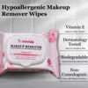 Picture of mivida Hypoallergenic Makeup Remover Wipes | Dermatologist-Tested, Biodegradable, Fragrance-Free with Vitamin E | Gentle on Sensitive Skin, 25 Count