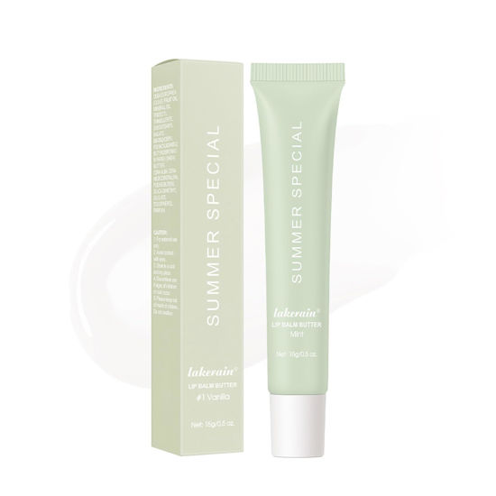 Picture of Summer Special Lip Butter Balm - Ultra-Hydrating, Nourishing Lip Care with Natural Ingredients, Shea Butter & Olive Butter, Soothes & Softens Dry Lips (#2 Mint, 0.5 Fl Oz (Pack of 1))