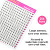 Picture of TDANCE Premade Fans Eyelash Extensions 256 Fans Pre Made Fans Lash Extensions Middle Stem Heat Bonded Premade Lash Fans Volume Lash Extensions(256-30D-0.03-D-8-15)