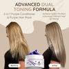 Picture of Vitamins Keratin Purple Hair Mask - Violet Blue Protein Deep Conditioner Treatment - Toner for Blonde Platinum Silver Gray Ash or Brown Colored Dry and Damaged Brassy Hair