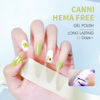 Picture of CANNI Pastel Green Gel Nail Polish, 1Pcs Macaron Lime Sage Light Green Gel Polish Bringt Mint Green Color Nail Polish Gel High Gloss Soak Off U V Gel Nail French Nail Manicure Salon DIY