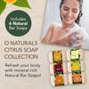Picture of O NATURALS 100% Natural Bar Soap - Assorted 6 PCS Soap Gift Set - Organic Ingredients & Essential Oils - Spa Gifts for Women & Men, Body Wash Soap Bar & Face Soap - Moisturizing Organic Citrus Soap