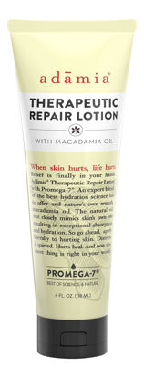 Picture of Adamia Therapeutic Repair Lotion with Macadamia Nut Oil and Promega-7, 4 Ounce Tube - Fragrance Free, Paraben Free, Non GMO