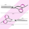Picture of Hair Shears Thinning Scissors Set, Fcysy Professional 11 Hair Cutting Scissors Kit, Barber Scissors Hairdressing Texture Shears Straight Edge Razor Barber Supplies, Haircutting Shears Salon Tools