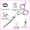 Picture of Hair Shears Thinning Scissors Set, Fcysy Professional 11 Hair Cutting Scissors Kit, Barber Scissors Hairdressing Texture Shears Straight Edge Razor Barber Supplies, Haircutting Shears Salon Tools