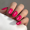 Picture of WAFOLOZE Hot Pink Press On Nails - Short Square Press On Nails, Glue On Nails Short Fake Nails, Nail Press Ons 16 Sizes - 32Pcs Reusable Soft Gel Artificial False Nails Tips Kit