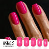 Picture of WAFOLOZE Hot Pink Press On Nails - Short Square Press On Nails, Glue On Nails Short Fake Nails, Nail Press Ons 16 Sizes - 32Pcs Reusable Soft Gel Artificial False Nails Tips Kit
