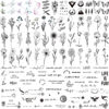 Picture of 100 Sheets Realistic Temporary Tattoos, 240+ Pcs Tiny Fake Tattoos, 40 Sheets Inspirational Words Tattoos, 60 Sheets Butterflies Feathers Flower Temporary Tattoos Stickers (Bigger Size: 2.4"x4.1")