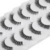 Picture of JIMIRE Demi-wispies Faux Mink Eyelashes with Clear Band Russian Strip Lashes Fluffy Natural Look Wispy Light 13MM Short False Eyelashes Invisible Small 3D Fake Lashs Pack 7 Pairs