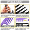 Picture of 2PCS Large Wide Tooth Comb, Shower Combs with Hook for Wet Curly Hair, Premium Big Hair Brush Combs to Detangle Curls, Women Detangler Comb for Detangling Wigs, Styling Dry Thick Long Cabello