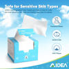 Picture of AIDEA Face Towels Disposable-50Ct, Clean Facial Towels Face Cloths, Facial Cleansing Wipes for Sensitive Skin, Face Towelettes for Makeup Removing, Nursing, Travel, Dry Face Wipes