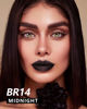 Picture of MAKI YIKA Metallic Lipstick for Women Black Lipsticks Long Lasting Glitter Lipstick No Smudge No Transfer Full-Coverage Liquid Lip Gloss (BR14 Midnight)