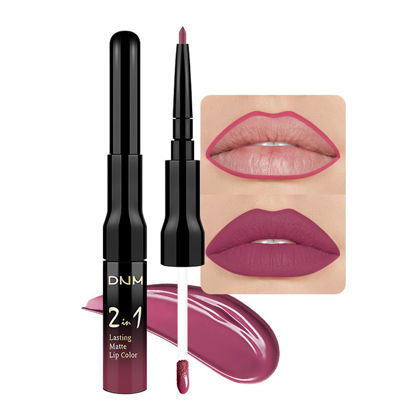 Picture of evpct 1Pcs Mauve Neutral Lip Stain Paint Matte Lip Liner and Lipstick Set Long Lasting Smudge Proof labiales matte mate larga duracion listip 24 hours a prueba de agua mate 24 horas originales,28#
