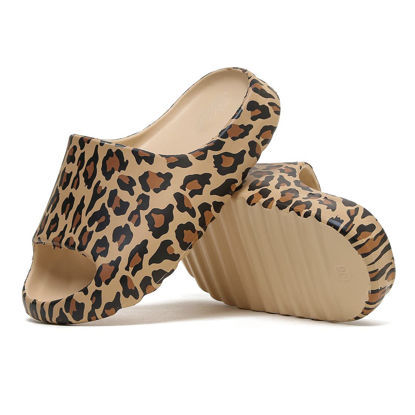 Picture of Platform Pillow Slippers Slides for Women and Men, EVA Anti-Slip Cloud Slippers Lightweight Spa Open Toe Shower Sandals for Indoor & Outdoor