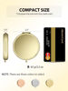 Picture of Getinbulk Compact Mirror Bulk, Pack of 24 Double-Sided 1X/2X Magnifying Metal Makeup Mirrors((Round,Gold)