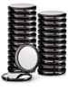 Picture of Getinbulk Compact Mirror Bulk, Pack of 24 Double-Sided 1X/2X Magnifying Metal Makeup Mirrors(Round, Onyx Black)