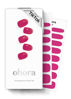 Picture of ohora Semi Cured Gel Nail Strips (N Tint Reddish) - Pink, Tint, Works with Any UV/LED Nail Lamps, Salon-Quality, Long Lasting, Easy to Apply & Remove - Includes 2 Prep Pads, Nail File & Wooden Stick