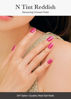 Picture of ohora Semi Cured Gel Nail Strips (N Tint Reddish) - Pink, Tint, Works with Any UV/LED Nail Lamps, Salon-Quality, Long Lasting, Easy to Apply & Remove - Includes 2 Prep Pads, Nail File & Wooden Stick