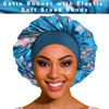 Picture of ROYBENS Satin Bonnet Hair Bonnet for Sleeping- 4 Pack Large Bonnets for Black Women with Elastic Soft Band for Hair Care
