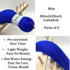Picture of Leticia Braiding Hair Pre stretched Blue Prestretched Kanekalon Braiding Hair Extensions Colored Blue Ez Braid Synthetic Hair Hypoallergenic