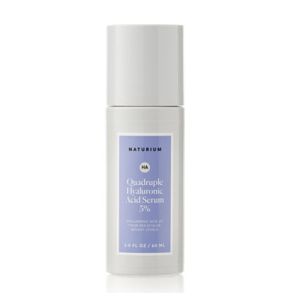 Picture of Naturium Quadruple Hyaluronic Acid Serum 5% Jumbo, Hydrating & Plumping Face Serum, Anti-Aging & Moisturizing Skin Care, Fragrance-Free, 2 oz