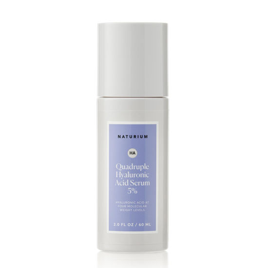 Picture of Naturium Quadruple Hyaluronic Acid Serum 5% Jumbo, Hydrating & Plumping Face Serum, Anti-Aging & Moisturizing Skin Care, Fragrance-Free, 2 oz