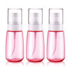 Picture of Cosywell Travel Size Spray Bottle TSA Approved 2oz 60ml 3 Pack Leak Proof Fine Mist Spray Bottles Empty Plastic Refillable Mist Sprayer for Perfume Essential Oils Toners Rose Water Cosmetics (3Pink)