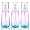Picture of Cosywell Fine Mist Spray Bottles TSA Approved 3.4oz 100ml 3 Pack Leak Proof Travel Spray Bottle Empty Small Spray Bottles for Perfume Essential Oils Toners Rose Water Cosmetics (3Gradient Pink Blue)
