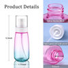 Picture of Cosywell Fine Mist Spray Bottles TSA Approved 3.4oz 100ml 3 Pack Leak Proof Travel Spray Bottle Empty Small Spray Bottles for Perfume Essential Oils Toners Rose Water Cosmetics (3Gradient Pink Blue)