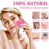 Picture of 60-Count Kickleen Compressed Cellulose Heart Shape Facial Sponges | 100% Natural Cosmetic Spa Sponges for Facial Cleansing | Exfoliating | Makeup and Mask Removal | Reusable |Skin Massage (Pink)