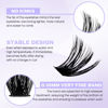 Picture of Lash Clusters 60D/80D Eyelash Clusters Fluffy DIY Lash Extensions Wispy D Curl Lashes Clusters Mixed Length 12-16mm Fluffy Individual Lash Clusters Eyelash Extensions for DIY Lashes at Home