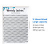 Picture of Volume Eyelash Extensions Premade Fans 5D/6D/8D/10D C/D Curl 16 Rows 9-16mm Mixed Ponited Base Preamde Lash Fans Volume Lash Extensions Supplies (8D-0.07-D, 9-16mm Mixed Tray)