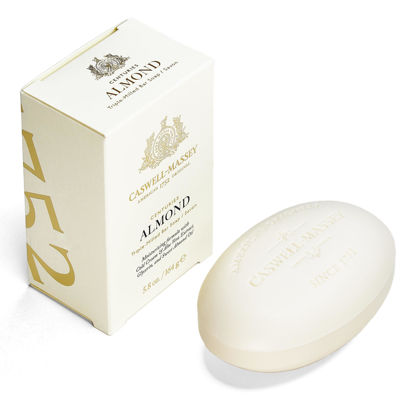 Picture of Caswell-Massey Castile Bar Soap, Womens Body Wash, Hand Soap, and Face Wash, Moisturizing Natural Body Soap for Bath or Shower, Almond, 1 (5.8 oz) Bar