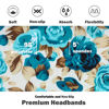 Picture of IVARYSS Headbands for Women, Non-Slip, Premium Stretchy Head Bands Hair Accessories,Wear for Yoga, Fashion, Working Out, Travel or Running, 6 Pack, Floral