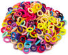 Picture of TVINLIK 350 PCS Multicolor Cotton Hair Ties, Small Baby Hair Ties for Kids and Girls, No Crease Finger Hair Ties, Hair Elastics Ponytail Holders