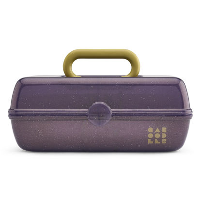 Picture of Caboodles Women's Pretty in Petite Cosmetic Case, Wicked Elphaba-Purple Sparkle