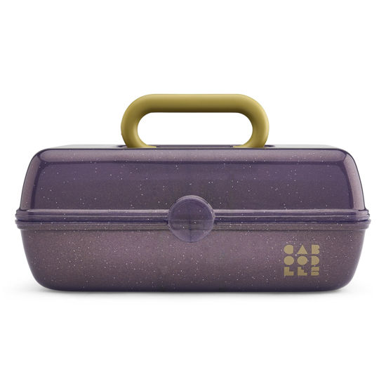 Picture of Caboodles Women's Pretty in Petite Cosmetic Case, Wicked Elphaba-Purple Sparkle