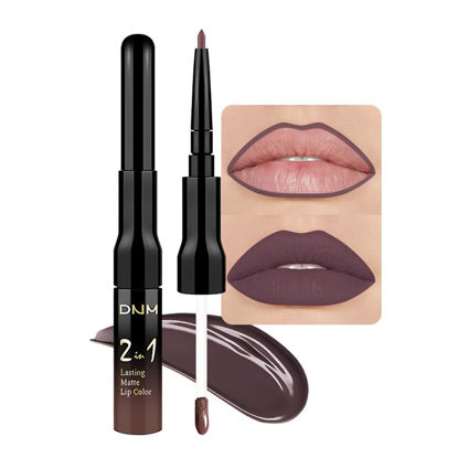 Picture of evpct 1Pcs Deep Red Lip Stain Paint Matte Lip Liner and Lipstick Set Long Lasting Smudge Proof labiales matte mate larga duracion listip 24 hours a prueba de agua mate 24 horas originales,06#