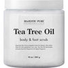 Picture of MAJESTIC PURE Tea Tree Oil Body and Foot Scrub - Natural Best Exfoliating Skin Cleanser - Helps with Acne, Callus, Corns, Athletes foot, Jock itch, Dry and Dead Skin - Promotes Healthy Foot -10 oz
