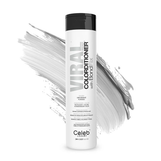 Picture of Celeb Luxury Intense Color Depositing Colorconditioner Conditioner + BondFix Bond Rebuilder, Vegan, Sustainably Sourced Plant-Based, Semi-Permanent, Viral and Gem Lites Colorconditioners