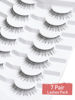Picture of Anime Lashes Wispy False Eyelashes Natural Look 12MM Strip Lashes Thin Band False Lashes 3D Volume Fake Eyelashes 7 Pair C Curl Lash Pack Siligli